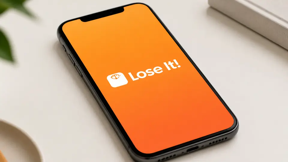 A close-up of an iPhone screen showing the Lose It! logo