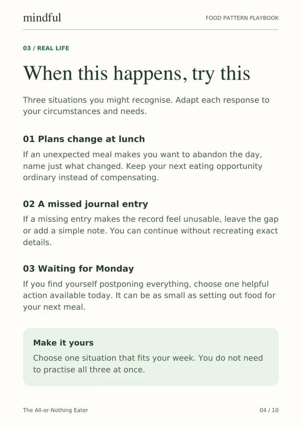 The All-or-Nothing Eater playbook page 4