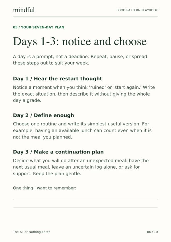 The All-or-Nothing Eater playbook page 6