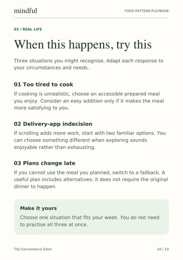 The Convenience Eater playbook page 4