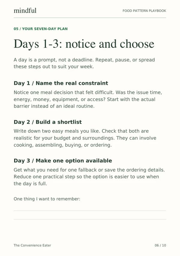 The Convenience Eater playbook page 6