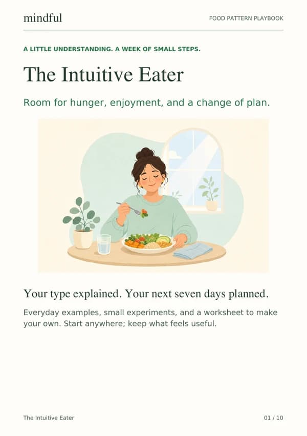 The Intuitive Eater playbook page 1