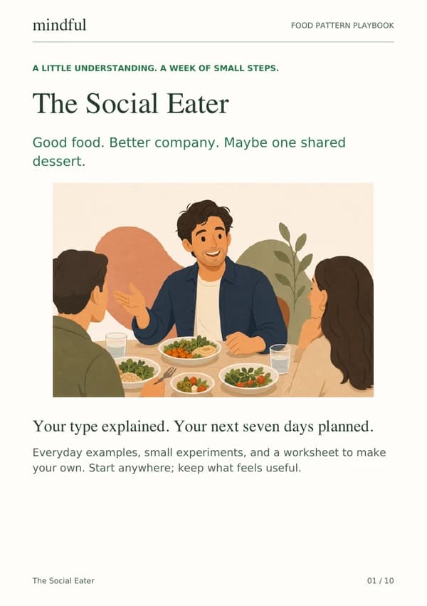 The Social Eater playbook page 1