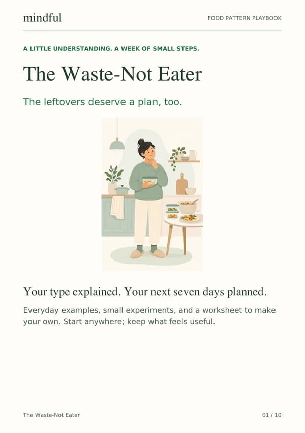 The Waste-Not Eater playbook page 1